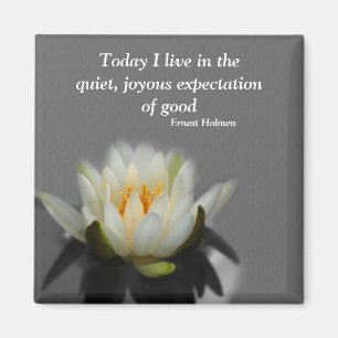 Lotus Flower inspirational Quote Magnet