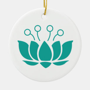 Lotus Flower Julgransprydnad Keramik