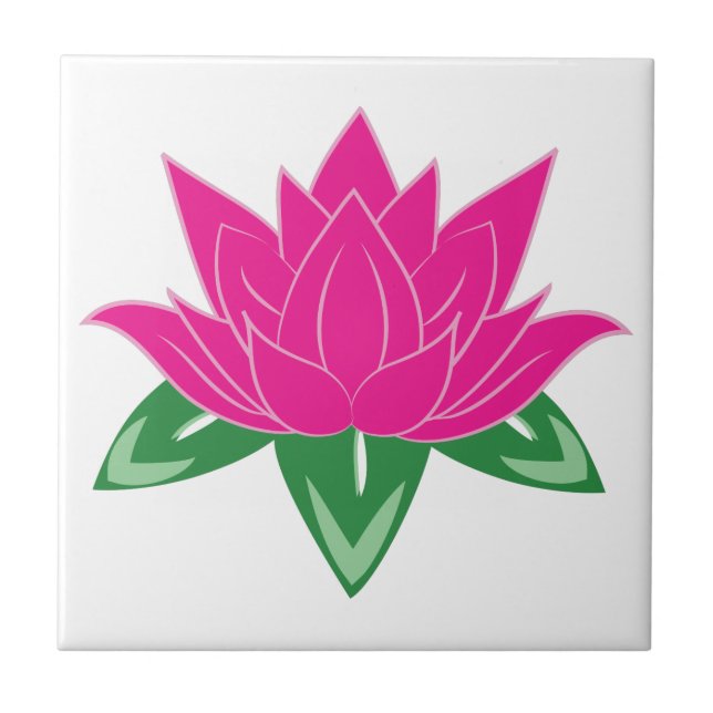 Lotus Flower Kakelplatta (Framsidan)