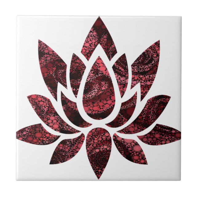 Lotus Flower Kakelplatta (Framsidan)