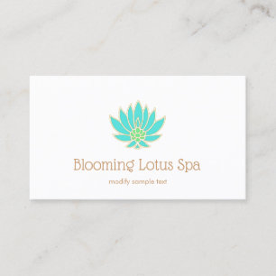 Lotus Flower Logotyp Natural & Alternative Medicin Visitkort
