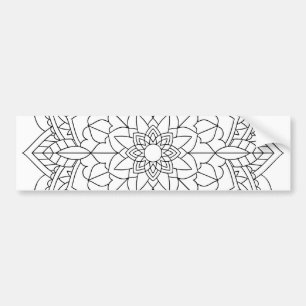 Lotus Flower Mandala Bildekal