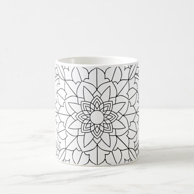 Lotus Flower Mandala Kaffemugg (Center)