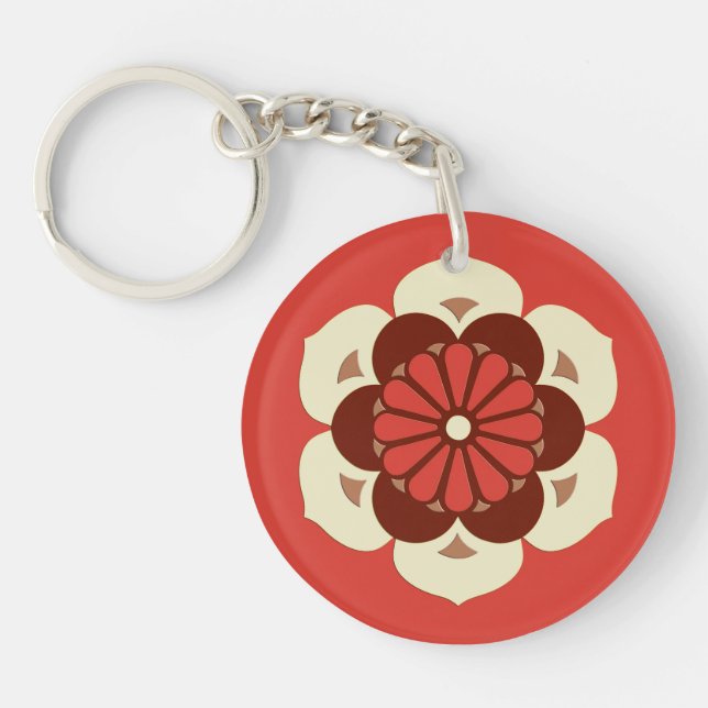 Lotus Flower Mandala, Mandarin Orange (Framsidan)