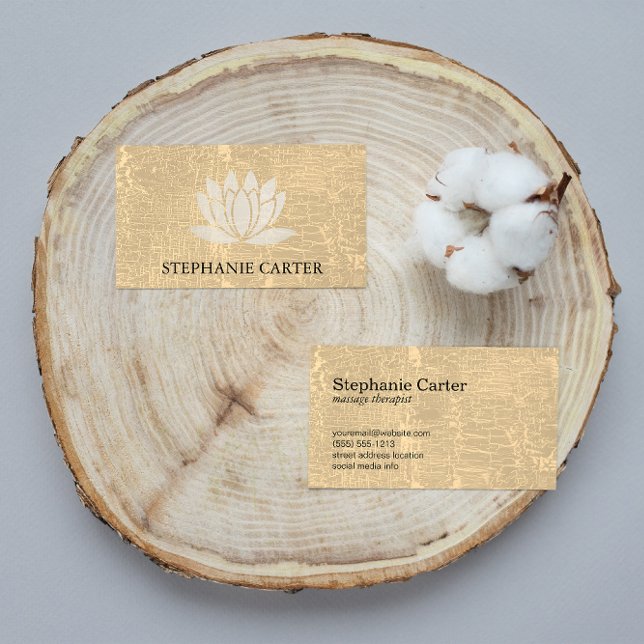 Lotus Flower Marlad Struktur Visitkort (Skapare uppladdad)