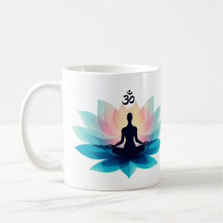 Lotus Flower Meditation Mugg med Andlig text