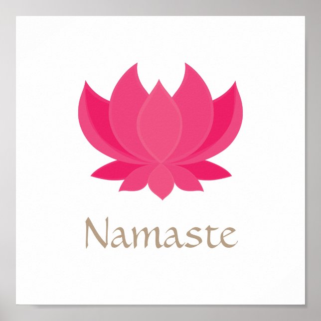 Lotus Flower Meditation Poster (Framsidan)