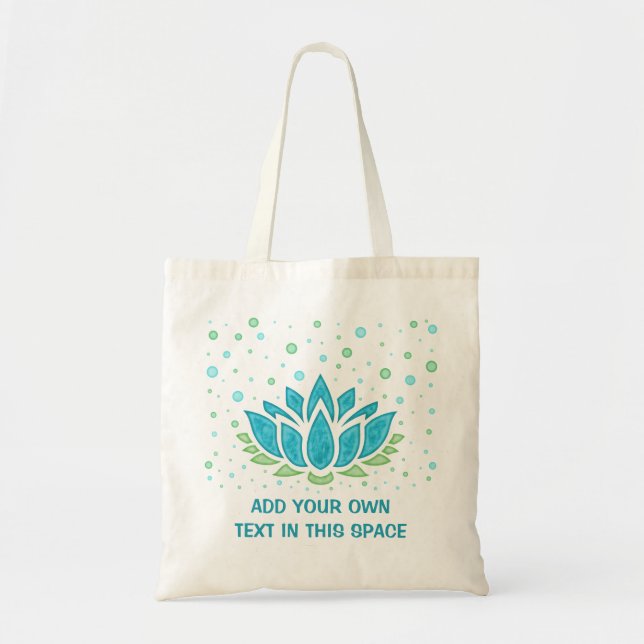 Lotus Flower Meditation Yoga Zen | Textmall Tygkasse (Framsidan)