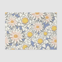 Lotus Flower Mönster Tisue Papprare