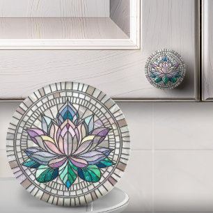 Lotus Flower Mosaic Art Knopp