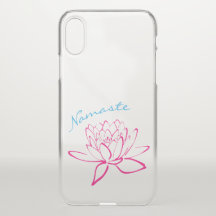Lotus Flower Namaste Yoga Clear iPhoneX Fodral