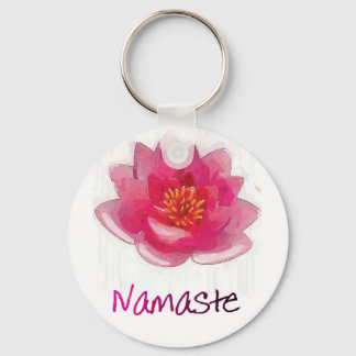 Lotus Flower "Namaste" Yoga Gifts Nyckelring