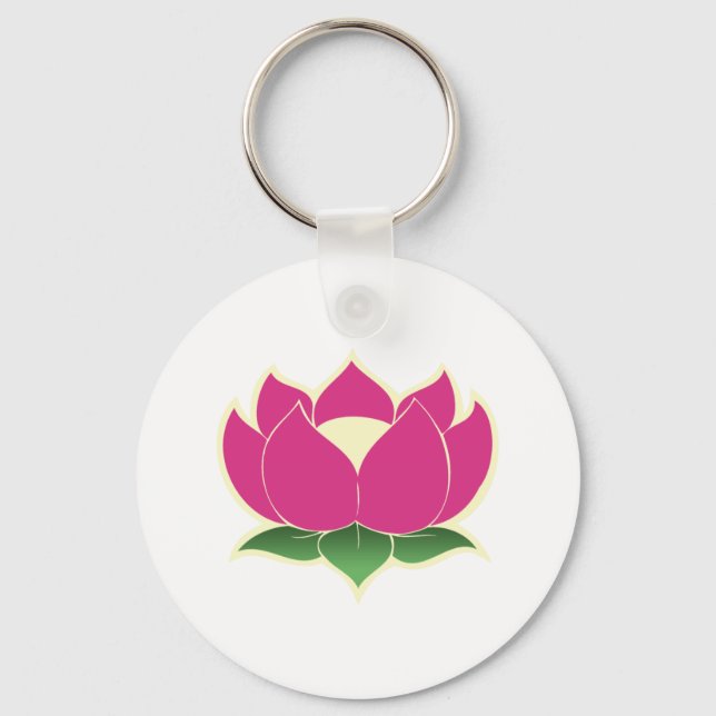 Lotus Flower Nyckelring (Framsida)
