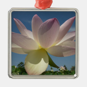 Lotus Flower och Blå himmel II Julgransprydnad Metall