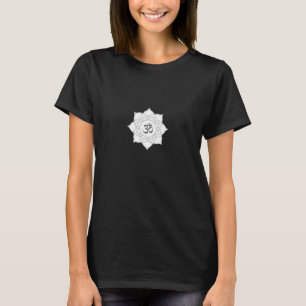 Lotus Flower Om Symbol Teckning T Shirt