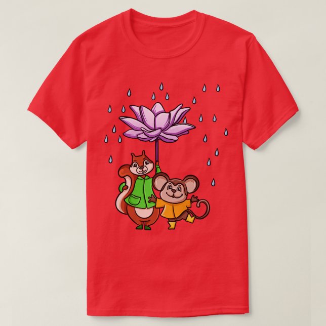 Lotus Flower Parbrella T Shirt (Design framsida)