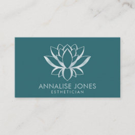Lotus Flower - Pearl Powder Blue Grönt Visitkort