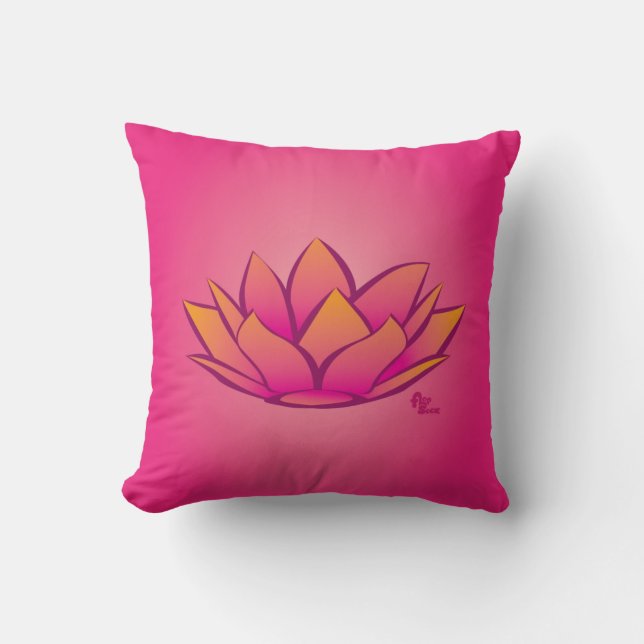 Lotus Flower Pillow Kudde (Framsida)
