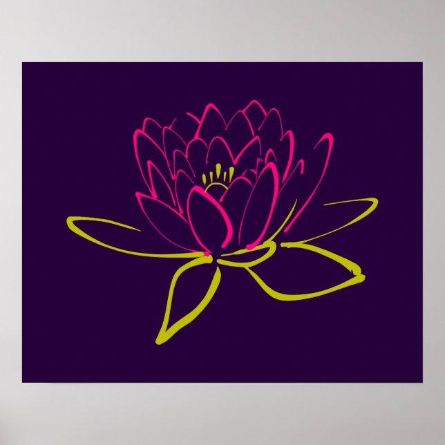 Lotus Flower Poster (Framsidan)