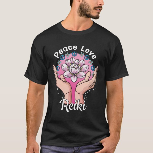 Lotus Flower Reiki T Shirt (Framsida)