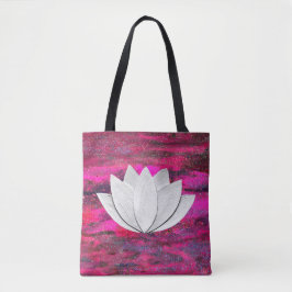 Lotus Flower Rosa Galaxy Tote Bag Tygkasse