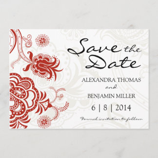 Lotus Flower Save Date Spara Datumet