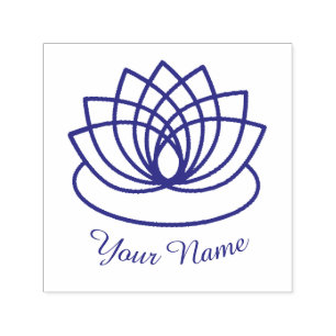 Lotus Flower Självfärgande Stämpel