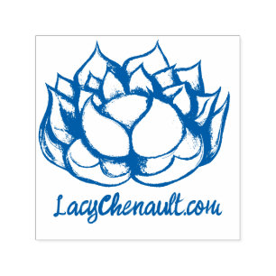 Lotus Flower Självfärgande Stämpel