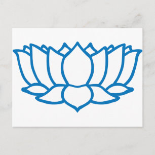 Lotus Flower Symbol Vykort