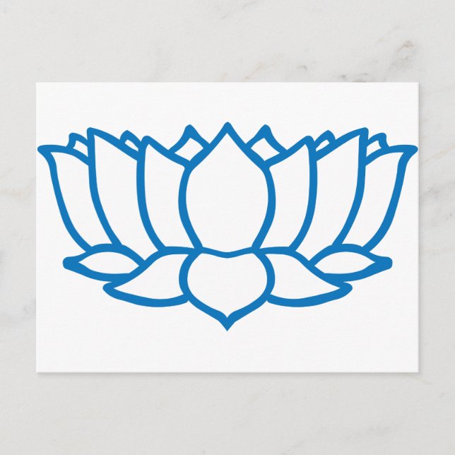 Lotus Flower Symbol Vykort (Framsida)