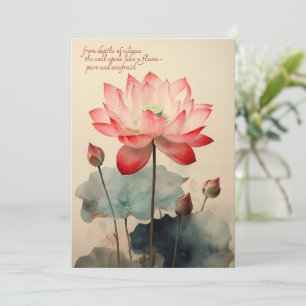 Lotus Flower Tack Kort
