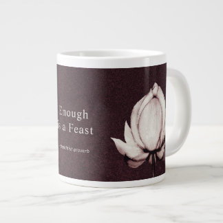 Lotus Flower tillräckligt är en Feast Burgundy Gia Jumbo Mugg
