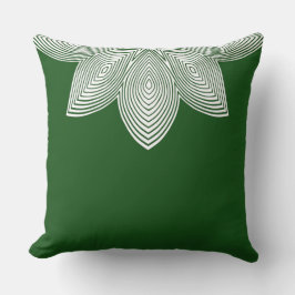 Lotus Flower Tribal Lumbar Pillow Kudde