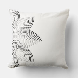 Lotus Flower Tribal Lumbar Pillow Kudde