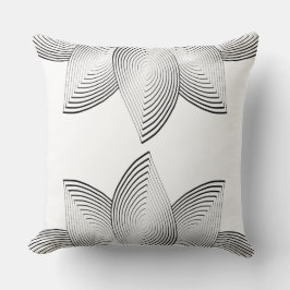 Lotus Flower Tribal Lumbar Pillow Kudde