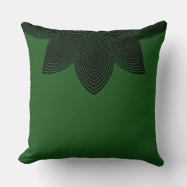 Lotus Flower Tribal Lumbar Pillow Kudde