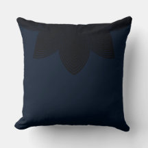 Lotus Flower Tribal Lumbar Pillow