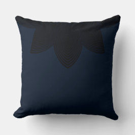Lotus Flower Tribal Lumbar Pillow Kudde