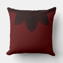 Lotus Flower Tribal Lumbar Pillow Kudde