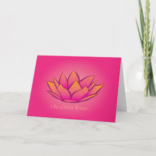 Lotus Flower Valentines kort