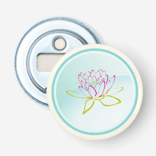 Lotus Flower / Vatten Lily Illustration Flasköppnare