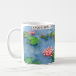 Lotus flower watercolor kaffemugg