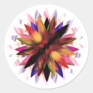 Lotus Flower Watercolor Logotyp Healing Yoga Runt Klistermärke