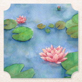 Lotus flower watercolor underlägg papper