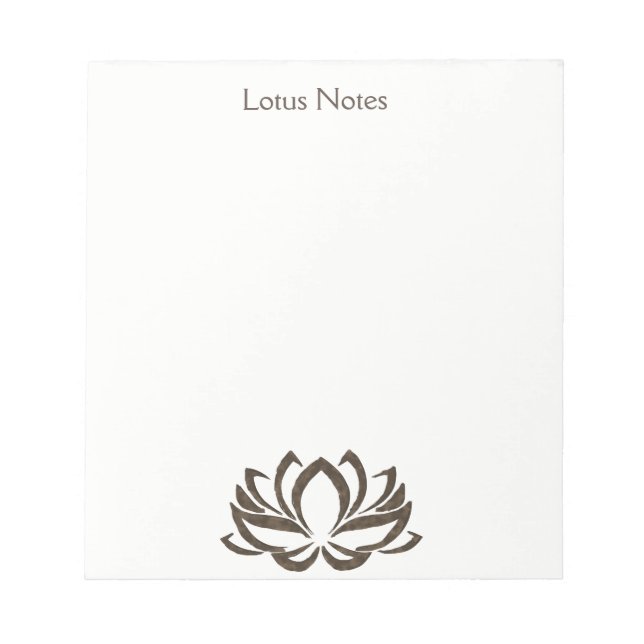 Lotus Flower Yoga Instructor Holistic Classic Anteckningsblock (Framsida)