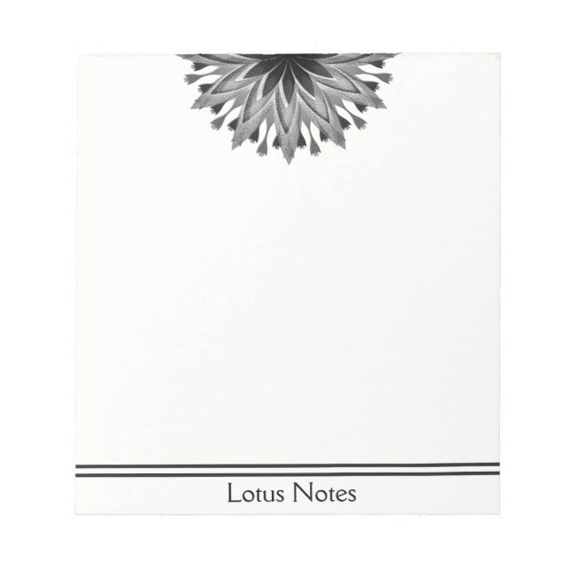 Lotus Flower Yoga Instructor Holistic Classic Anteckningsblock (Framsida)
