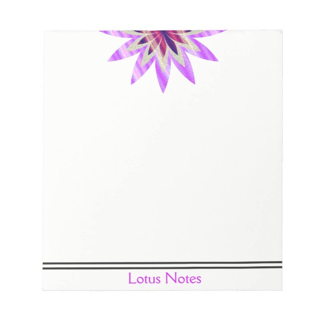 Lotus Flower Yoga Instructor Holistic Classic Anteckningsblock (Framsida)
