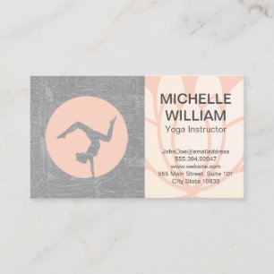 Lotus Flower Yoga Studio Logotyp Visitkort