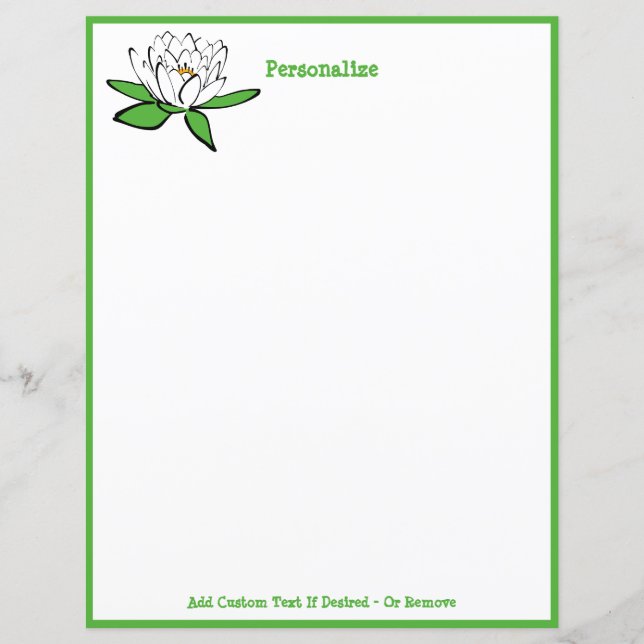 Lotus Flower Zen Yoga Personalize (Framsida)