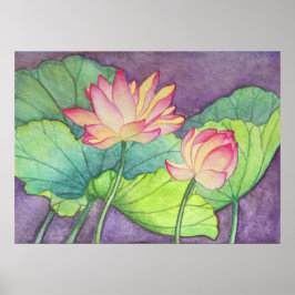Lotus Flowers #2 Poster Skriv ut